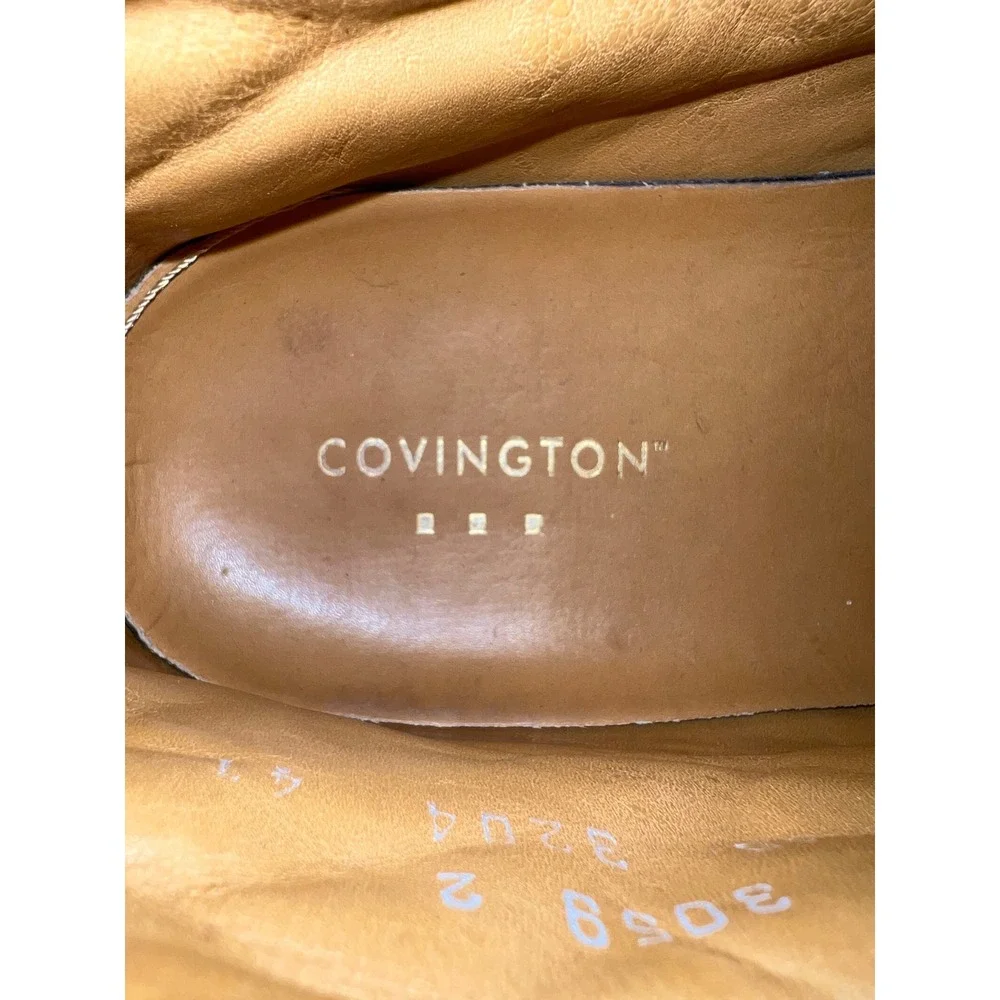 Covington Mens Black Leather Chukka Boots Made in Italy Size 8 D